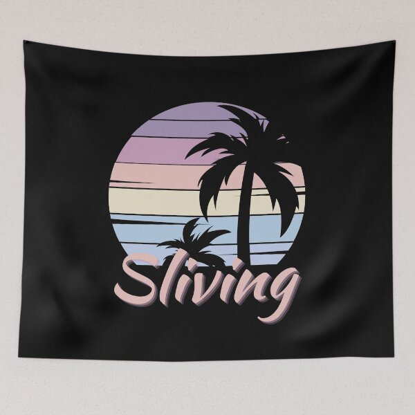 Item preview, Vintage Tropical Sunset, Sliving, Living My Best Life, Sunset Chaser designed and sold by Sun Sand & Sea Art.