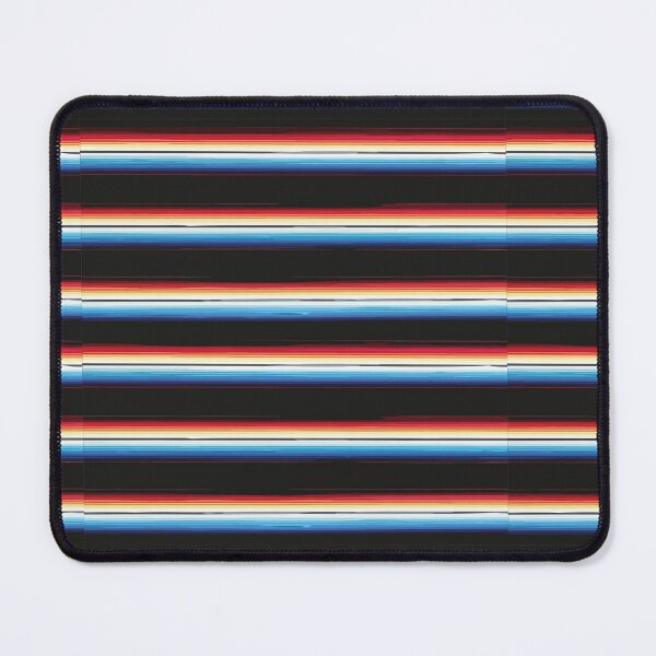 Item preview, Black neon Serape Mexican serape blanket vibrant color stripes zarape saltillo lines pattern designed and sold by T-Mex.