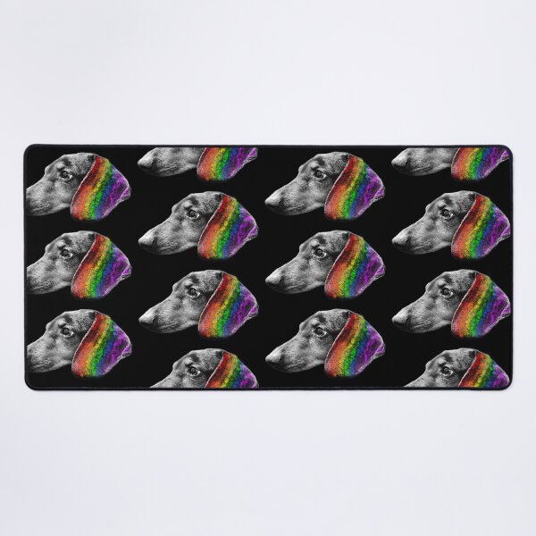 Item preview, Doxie Rainbow Ear designed and sold by HeatherNafeArt.