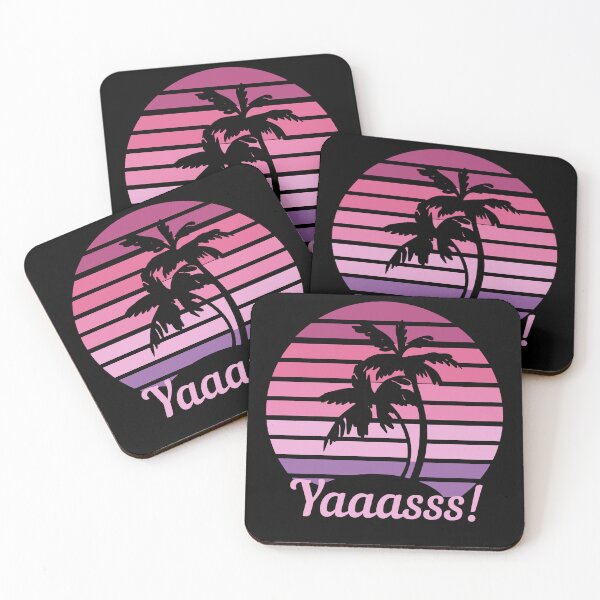 Item preview, Vintage Tropical Sunset, YAAASSS, Sunset Chaser, Sliving designed and sold by Sun Sand & Sea Art.