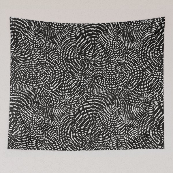 Item preview, Black and white abstract pointillist pattern designed and sold by anaskwi.