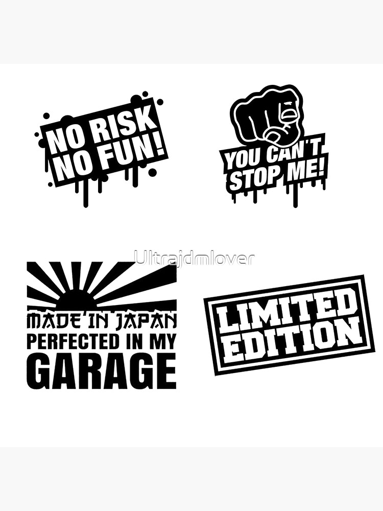 "JDM Sticker pack 1 Official stickers" Poster for Sale by