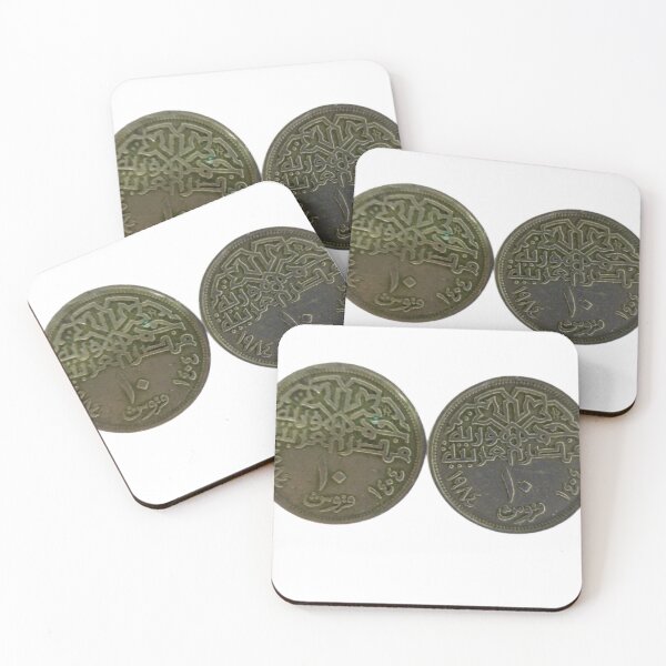 Item preview, Old Egyptian coin Egyptian ten piasters coin designed and sold by Mobile Cases Store.
