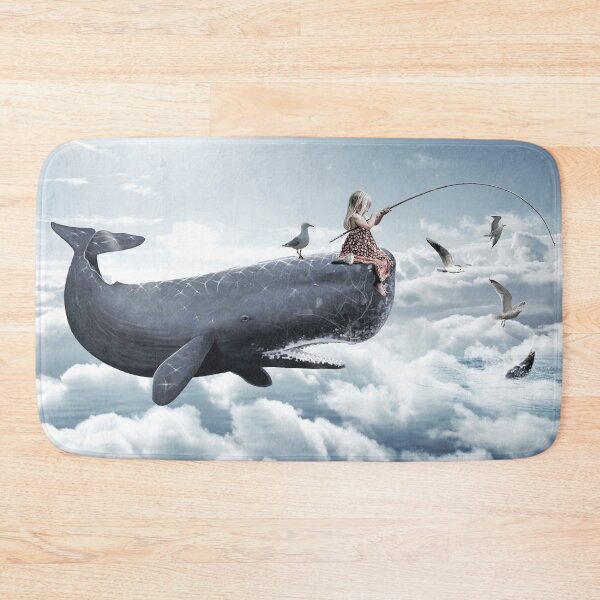 Item preview, On a Whale Girl Fishing  designed and sold by Maria Garcia´s.