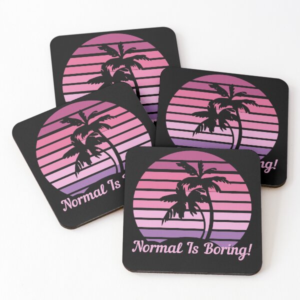 Item preview, Vintage Tropical Sunset, Normal Is Boring, YAAASSS, Sunset Chaser, Sliving designed and sold by Sun Sand & Sea Art.