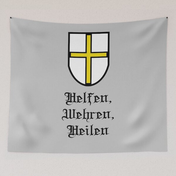 Item preview, Teutonic Order Shield with Slogan designed and sold by EvaEV.