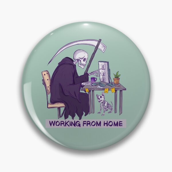 Item preview, Working from home skeleton designed and sold by Jess.a.creates.
