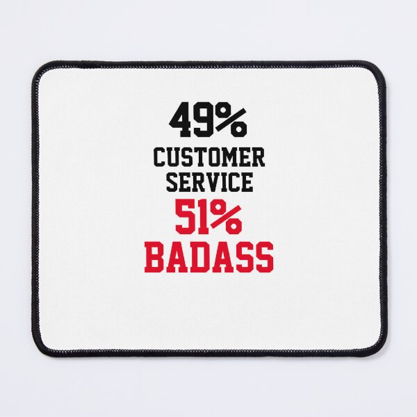 Item preview, Badass Customer Service designed and sold by Yay Design.