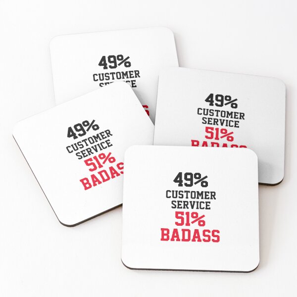 Item preview, Badass Customer Service designed and sold by Yay Design.