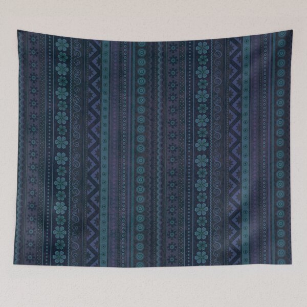 Item preview, Vintage Rich Deep Blue Pattern, rustic and worn by time designed and sold by Orianah.