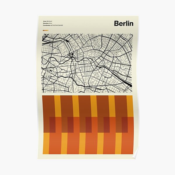 Berlin Map Poster