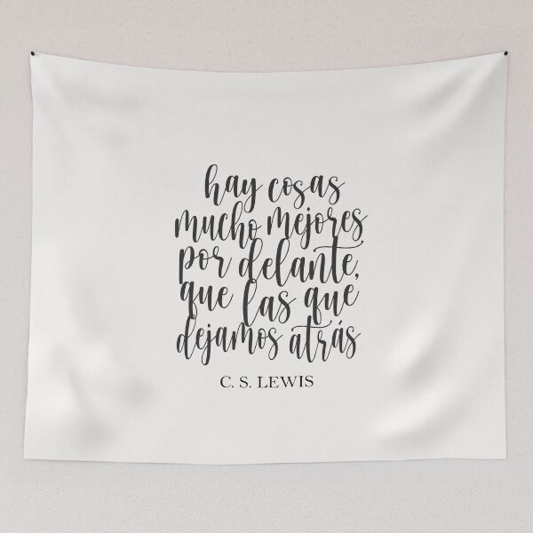 Item preview, Hay cosas mucho mejores por delante que las que dejamos atrás, Spanish Quote designed and sold by Aryam Quotes.