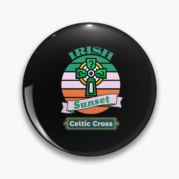 Artikelvorschau, Keltisches Kreuz des irischen Sonnenuntergangs entworfen und verkauft von IrishPOD.