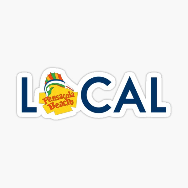 Item preview, Pensacola Local - Electric Fish (Blue Letters) designed and sold by salty-lime.