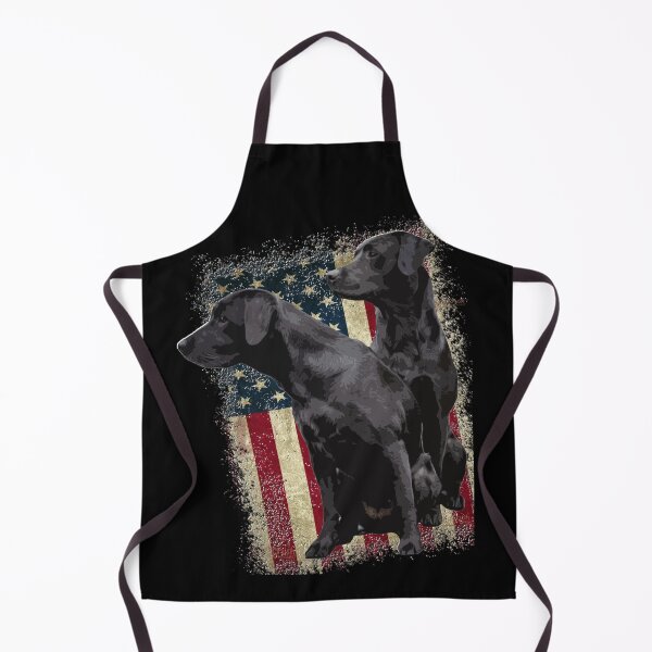 Item preview, Patriotic Black Labrador Retrievers, 2 Labradors with American Flag designed and sold by LifeCrush.