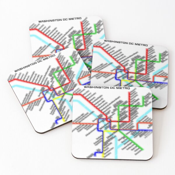 Item preview, Washington DC Metro Map designed and sold by mrthink.