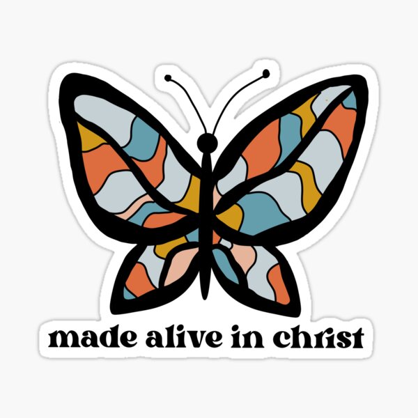 Item preview, Made Alive in Christ abstract butterfly design designed and sold by ⋒ andie  noel.
