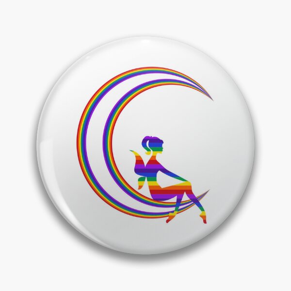 Item preview, Gorgeous Rainbow Fairy on Moon, Great Gift Idea, Baby Nursery Decorations designed and sold by CreativeCranium.