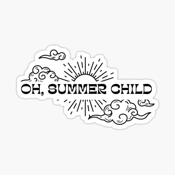 Summer Child Conan Gray quote Sticker