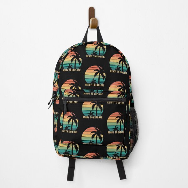 Item preview, Vintage Tropical Sunset, Ready To Explore, Seize The Summer, #beachbound, forever sunset, Hola Beaches, Beach Life, Ocean View, Forever Chasing Sunset designed and sold by Sun Sand & Sea Art.