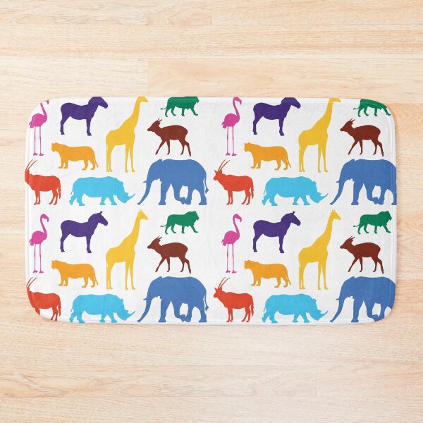 Item preview, colorful zoo animals designed and sold by stephaniepeters.