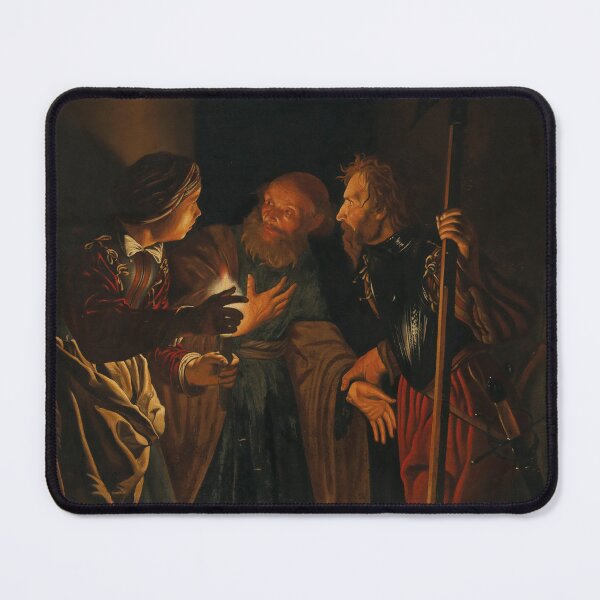 Item preview, The Denial of Saint Peter | Adam de Coster | 1610 Renaissance Gospel Biblical Art designed and sold by CJET.