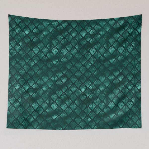 Item preview, Teal Art Deco Pattern, beautiful teal faux metallic effect, my favorite color teal combined with an elegant art deco pattern equals perfection designed and sold by Orianah.