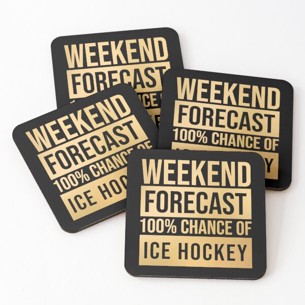 Item preview, Ice Hockey Player Gift Ice Hockey Forecast In Gold Premium Scoop T-Shirt designed and sold by felyn3gloria.