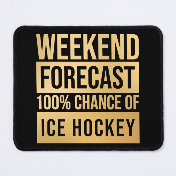 Item preview, Ice Hockey Player Gift Ice Hockey Forecast In Gold Premium Scoop T-Shirt designed and sold by felyn3gloria.