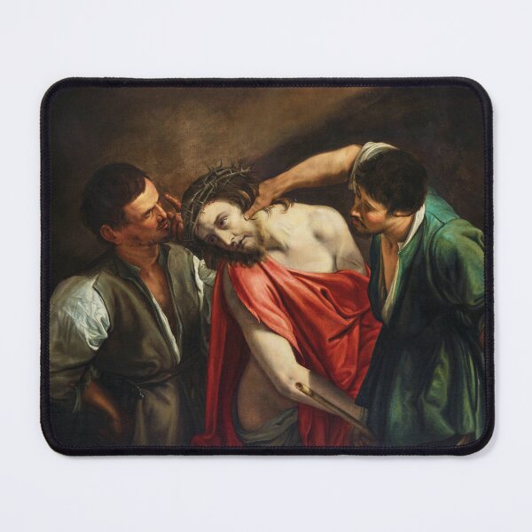 Item preview, The Mocking of Christ | Caravaggesque Master | 1620 Renaissance Gospel Biblical Art designed and sold by CJET.