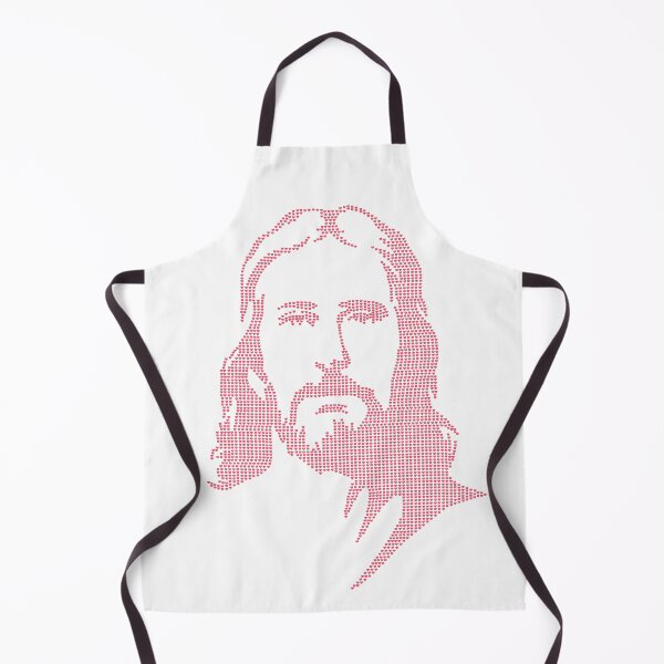 Item preview, Jesus Portrait With Red Hearts - Jesus Face designed and sold by molamode.