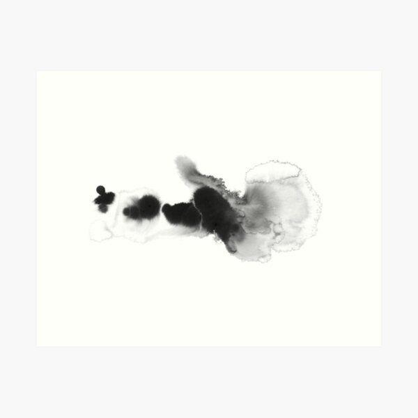 Item preview, Large Black And White  Modern Abstract Art Painting designed and sold by Art by  Gordan P. Junior.