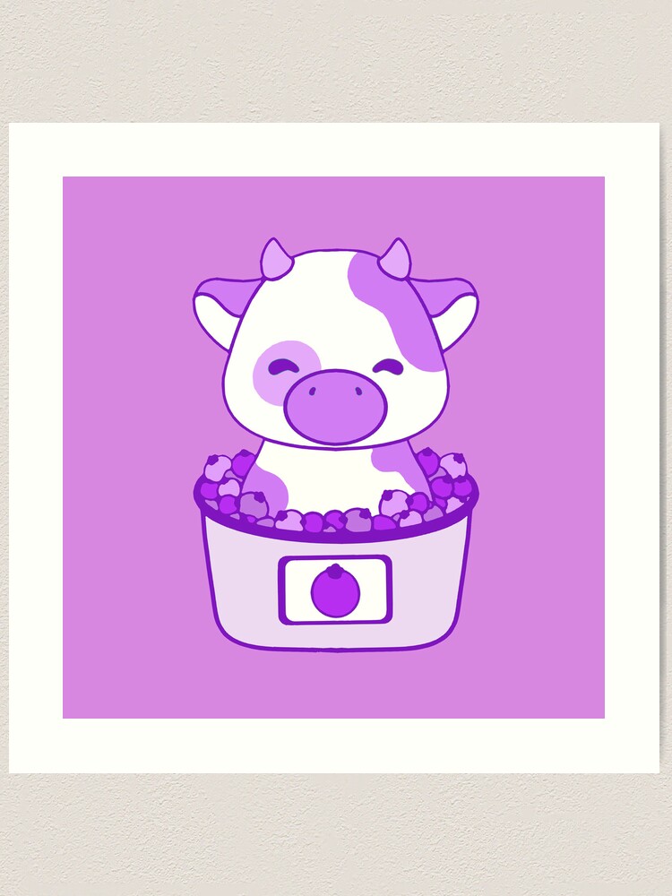 Purple cow Art Print for Sale by JaimyE