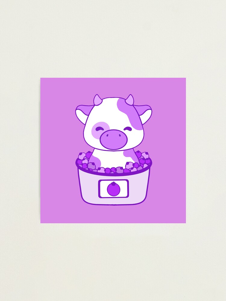 Purple cow Art Print for Sale by JaimyE