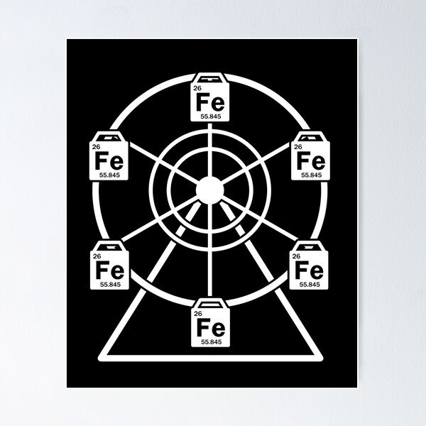 Artikel-Vorschau von Ferrous Wheel - Chemistry Ferris Fe+2, designt und verkauft von Robin Schulze.