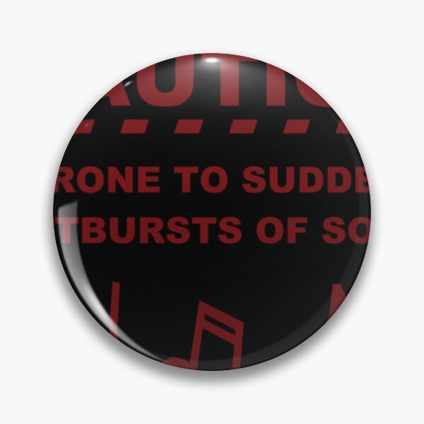 Item preview, Caution Prone To Sudden Outbursts Of Song Fitted T-Shirt designed and sold by allysonhat.