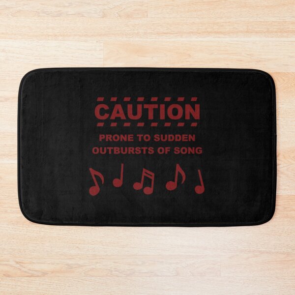 Item preview, Caution Prone To Sudden Outbursts Of Song Fitted T-Shirt designed and sold by allysonhat.