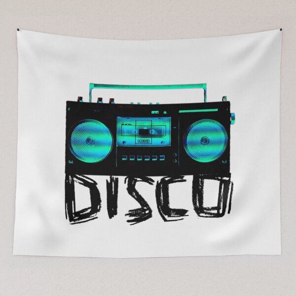 Item preview, Music Vintage Disco Radio for Disco Party designed and sold by badlydrawnbabe.