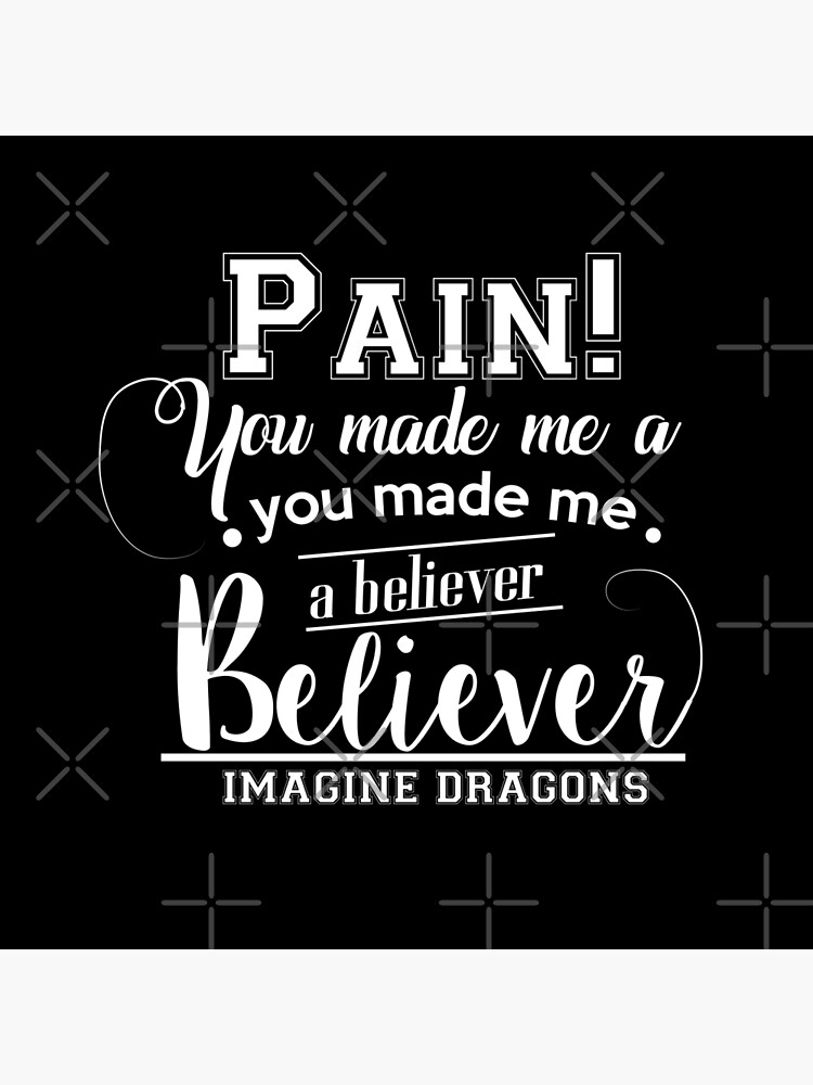 BELIEVER - Imagine Dragons Art Board Print by DalyRincon