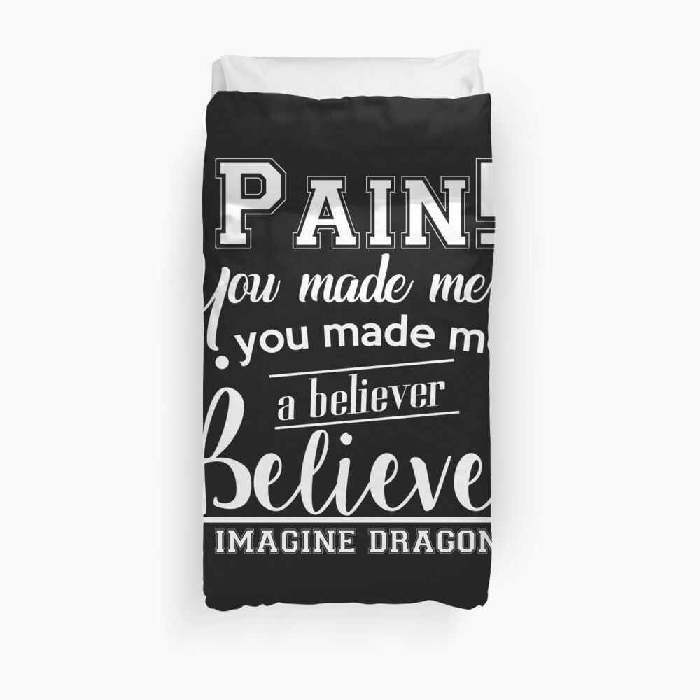 Imagine Dragons Believer Duvet Cover By Dalyrincon Redbubble