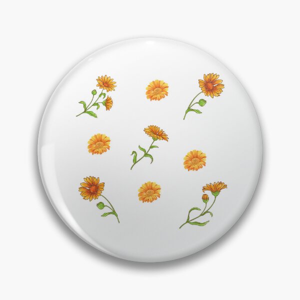 Item preview, Calendula Flowers with Leaves designed and sold by silviaol.
