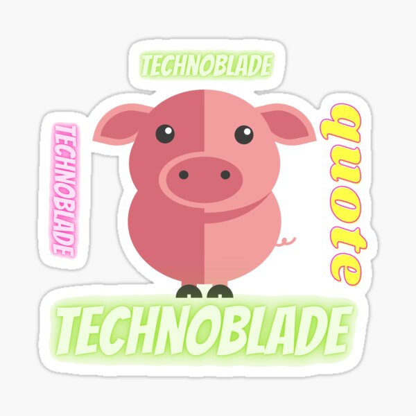 Copy of technoblade never dies when he fly Sticker by BY Riamo