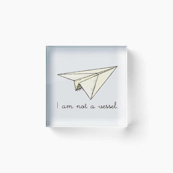 Item preview, I am not a vessel:  paper plane designed and sold by Repealist.
