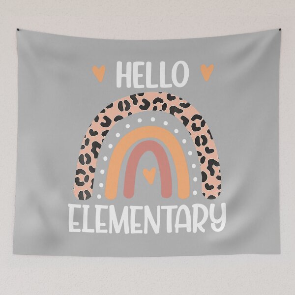 Item preview, Hello Elementary Leopard Rainbow Teacher Back To School designed and sold by MotooriMinami.