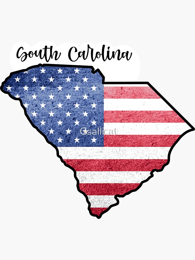 South Carolina Flag Sticker