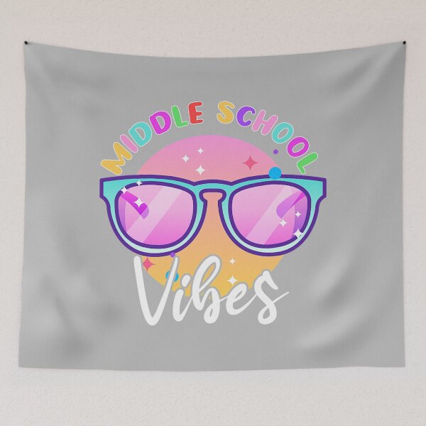 Item preview, Middle School Vibes Back to School Funny Teacher designed and sold by MotooriMinami.