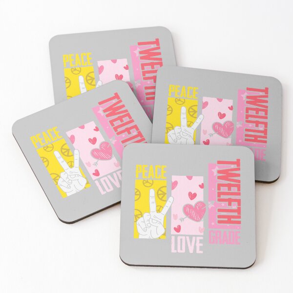 Item preview, Peace Love Twelfth Grade 1st School Day Team 12th Grade designed and sold by MotooriMinami.