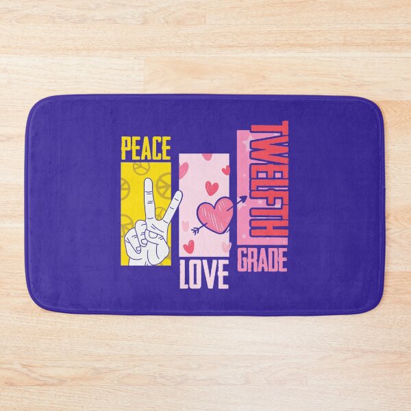 Item preview, Peace Love Twelfth Grade 1st School Day Team 12th Grade designed and sold by MotooriMinami.