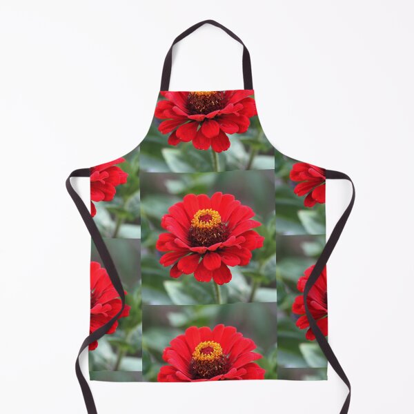 Item preview, Beautiful Vibrant Red Zinnia Flower designed and sold by silviaol.