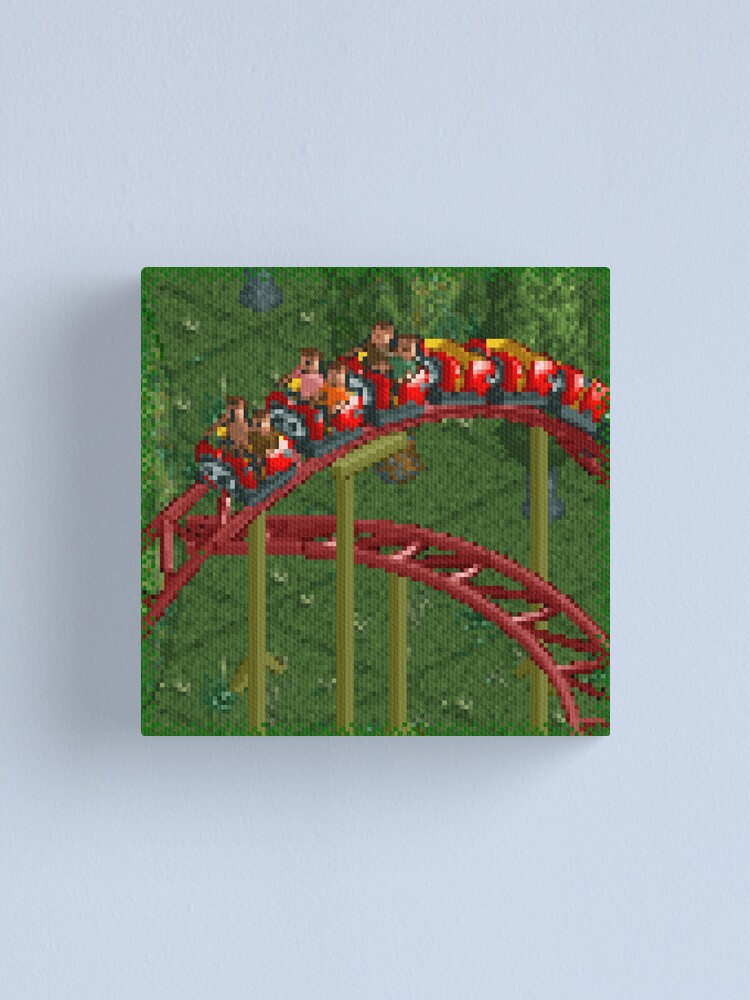 RollerCoaster Tycoon RCT 1 - Steel Mini Roller Coaster (Ladybird Trains)"  Canvas Print for Sale by vortiene | Redbubble
